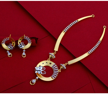 22CT Gold CZ exclusive Ladies Necklace Set LN08