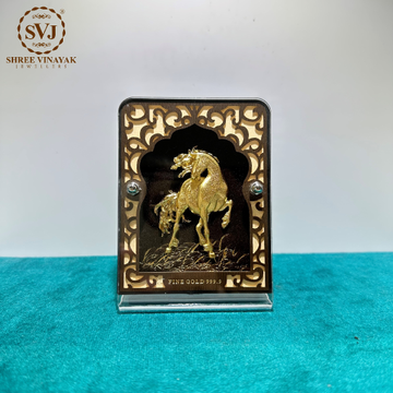 Gold Foil Horse Frame by 
