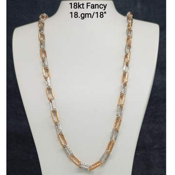 Fancy 18 kt rose gold assemble chain