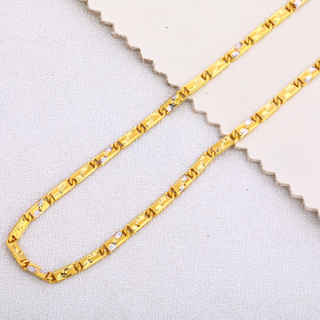 22KT Gold Mens Hallmark Gorgeous Choco Chain MCH36...