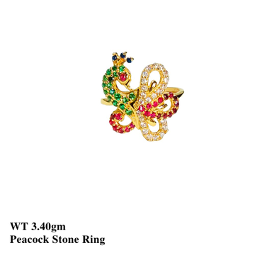 22K Peacock Ring Stone by 