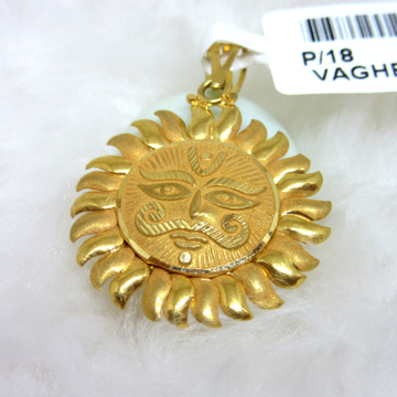 Gold surya pendent by 
