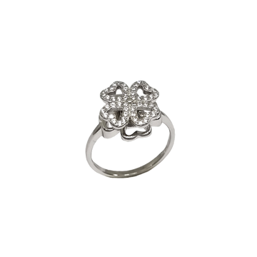 Designer Movable Flower Ring In 925 Sterling Silve...