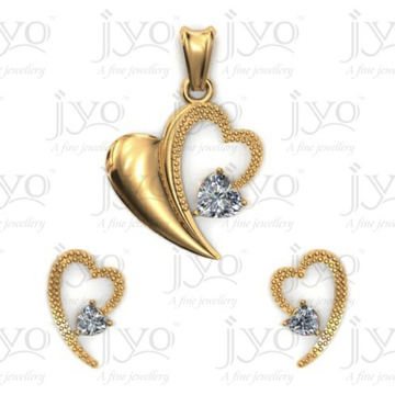 18Kt Joy studded stone light weight pendant set by 