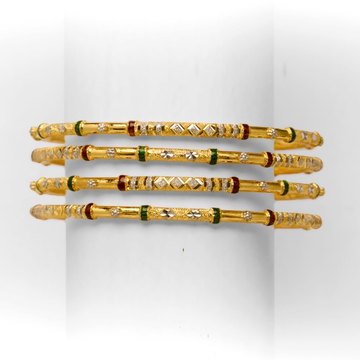 22KT/916 UNIQUE DESIGNED 4 PIPE GOLD  KADLI by 