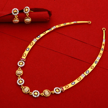22CT Gold Hallmark exclusive Necklace Set LN143