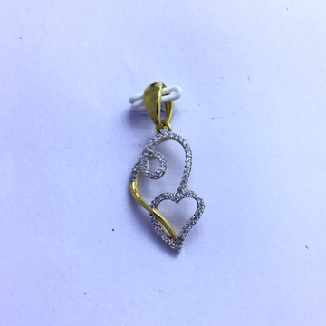 DESIGNING HEART FANCY GOLD PENDANT by 