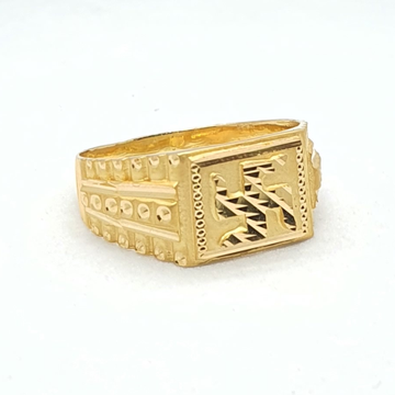 Gold Matte polish baby ring from Cradle collection at Swastik Jewellers