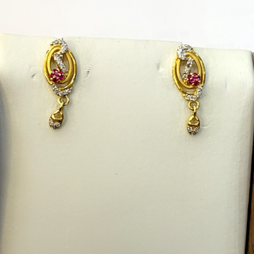 916 /22k gold classic earrings by Shree Godavari Gold Palace