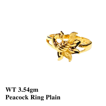 22K Peacock Ring Plain by 