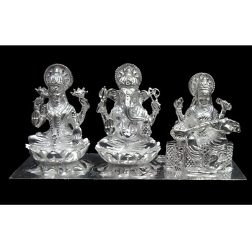 925 silver laxmi ganesh sarawati idol by 
