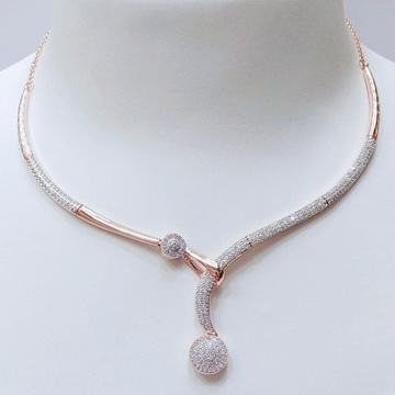 18KT Rose Gold Delicate Necklace For Women VJ-N014 by 