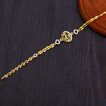 22CT Gold Hallmark Delicate Women's Bracelet LB295