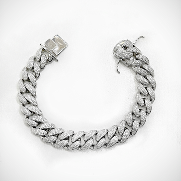 Trendy 92.5% Pure Silver Cuban Bracelet