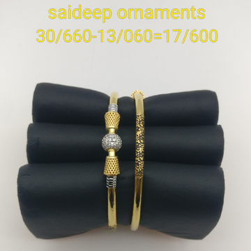 916 copper Bangles design Kadli by Saideep Jewels