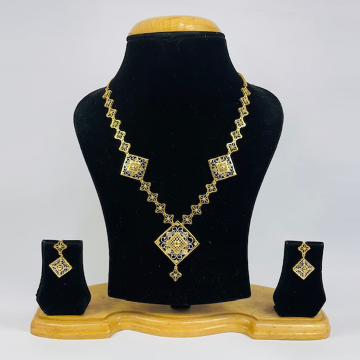 22k Gold Plain Beautiful  Turkish Necklace Set by 