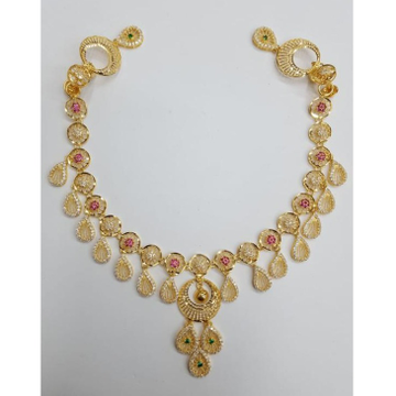 916 Gold Hallmark Designer Necklace Set by 