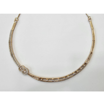 18K Rose Gold Designer Necklace by Sangam Jewellers