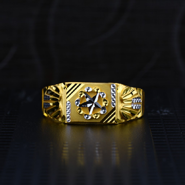 Men's Exclusive 22K Plain Casting Gold Ring- MPR37