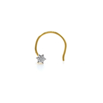 18kt / 750 yellow gold classic single 0.02 cts dia...