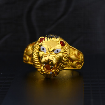 1 Gram Gold Plated Lion With Diamond Exciting Design High-quality – Soni  Fashion®