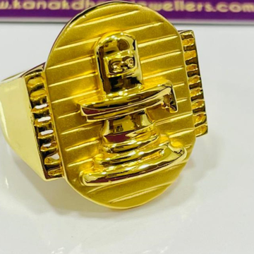 Gold Daily Wear Gents Ring by 