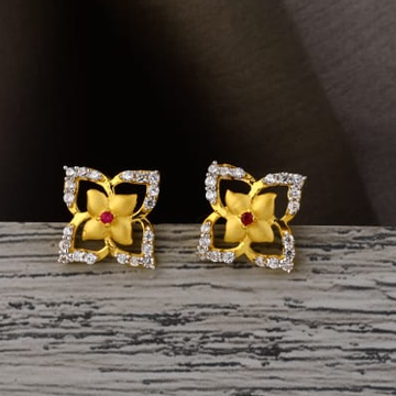 Manufacturer of 916 gold hallmark ladies classic tops earring