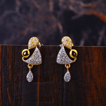916 CZ  Classic Gold  Women's Earring LFE338
