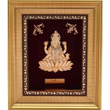 24k gold leaf Laxmiji frame by 