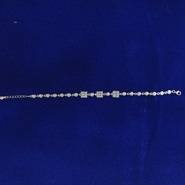 92.5 silver bracelet square Shape diamond bracelet by Ghunghru Jewellers