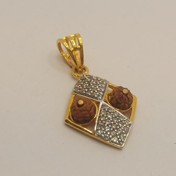 22k gold RUDRAKSH pendant by 