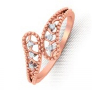 Ethnic Rose Gold Diamond ring by 
