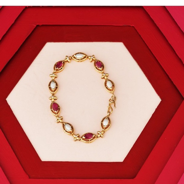 18kt ruby and pearl bracelet by 