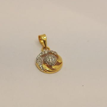 22k gold diamond pendant by 