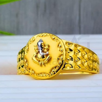 916 Gold ganeshji Gents Ring GG-0005