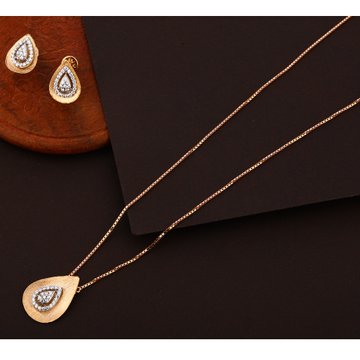 750 CZ Fancy Rose Gold Tasmaniya Set RTM272