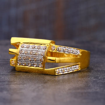 916 Gold Hallmark exclusive CZ Men's Ring MR740