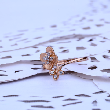 Ladies 18K Rose Gold Ring-RLR158