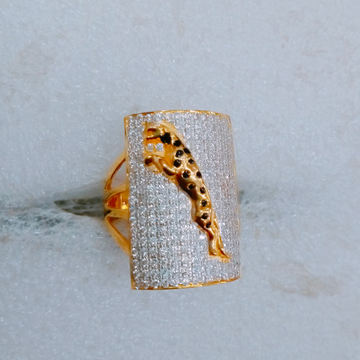 Gold jaguar ring by Simandhar Ornament
