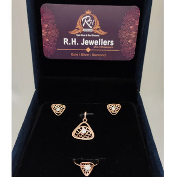 18 carat real diamonds ladies pendant set RH-PS985