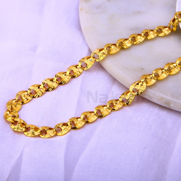 916 Gold Hallmark Fancy Mens Choco chain MCH768