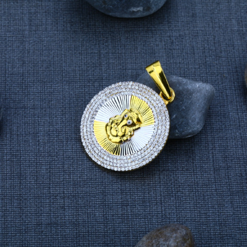 Men's Exclusive 916 Ganpati Bapa Gold Pendant- GP3...