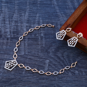 Necklace set rosegold 18ct by 