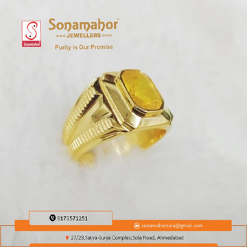 22 CRT 916 Hallmark Guru Nang Ring by Sonamahor Jewellers