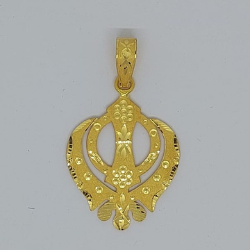 916 Gold Fancy Gent's khando Pendant