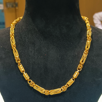 916 Gold Hollow Chain by Arham Chain