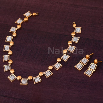 750 Rose Gold Ladies Exclusive Necklace set RN383
