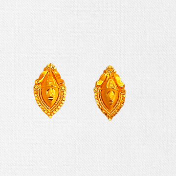 Gold Dailywear design Earrings by 