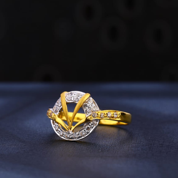 916 Gold Hallmark Stylish Ladies Ring LR966