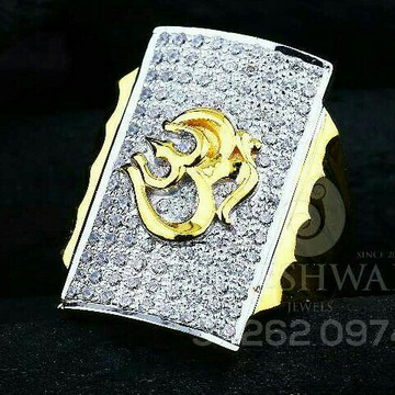 Om Cz Attractive Gents Ring 916